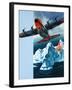 Lockheed Hercules Patrolling Icebergs For the Coast Guard-Wilf Hardy-Framed Giclee Print