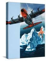 Lockheed Hercules Patrolling Icebergs For the Coast Guard-Wilf Hardy-Stretched Canvas