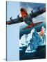 Lockheed Hercules Patrolling Icebergs For the Coast Guard-Wilf Hardy-Stretched Canvas