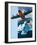 Lockheed Hercules Patrolling Icebergs For the Coast Guard-Wilf Hardy-Framed Giclee Print