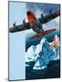 Lockheed Hercules Patrolling Icebergs For the Coast Guard-Wilf Hardy-Mounted Giclee Print