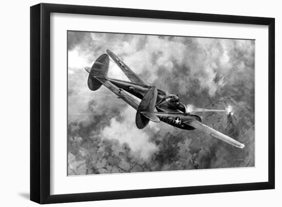 Lockheed P-38 'Lightning' in Action; Second World War, 1944-null-Framed Art Print