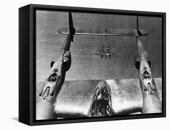 Lockheed P-38 Lightning Pursuit Fighters-null-Framed Stretched Canvas