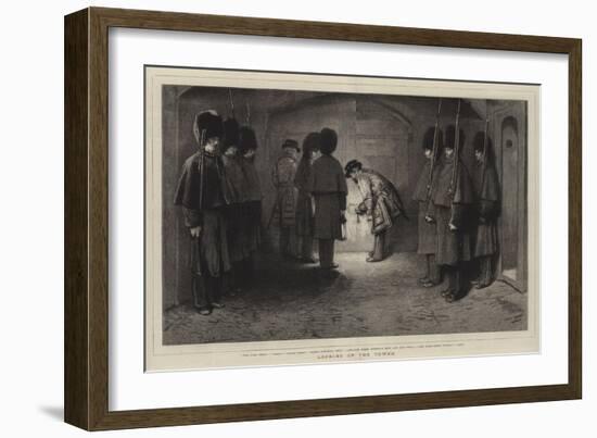 Locking Up the Tower-Frank Holl-Framed Giclee Print