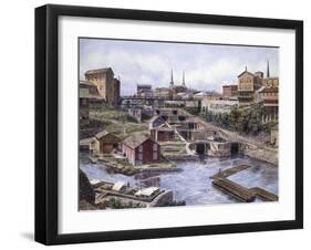 Lockport Ny, Lockport 5's, Ca. 1865-Stanton Manolakas-Framed Giclee Print