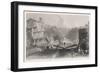 Lockport on the Erie Canal-William Tombleson-Framed Art Print