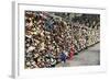 Locks - Eternal Love - The Archeveche Bridge - Paris - France-Philippe Hugonnard-Framed Photographic Print