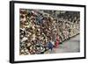 Locks - Eternal Love - The Archeveche Bridge - Paris - France-Philippe Hugonnard-Framed Photographic Print