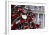 Locks Line the Bridge, Keys are Tossed in as a Symbol of Love, Moscow, Russia-Kymri Wilt-Framed Photographic Print