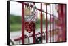 Locks of love, Maribor, Slovenia, Europe-Sergio Pitamitz-Framed Stretched Canvas