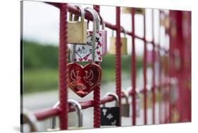 Locks of love, Maribor, Slovenia, Europe-Sergio Pitamitz-Stretched Canvas