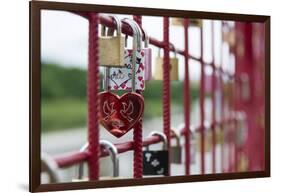 Locks of love, Maribor, Slovenia, Europe-Sergio Pitamitz-Framed Photographic Print