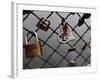 Locks on the Bridges of Paris are Quite Popular for Couples to Manifest their Wish for Eternal Love-David Bank-Framed Photographic Print