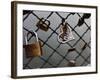 Locks on the Bridges of Paris are Quite Popular for Couples to Manifest their Wish for Eternal Love-David Bank-Framed Photographic Print