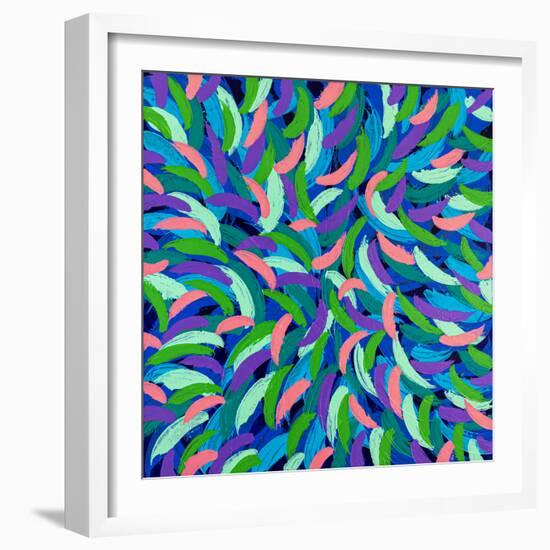 Locomotion in color II-Hyunah Kim-Framed Art Print