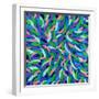 Locomotion in color II-Hyunah Kim-Framed Art Print