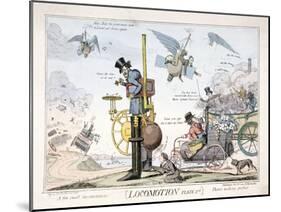 Locomotion, London, C1820-George Cruikshank-Mounted Giclee Print