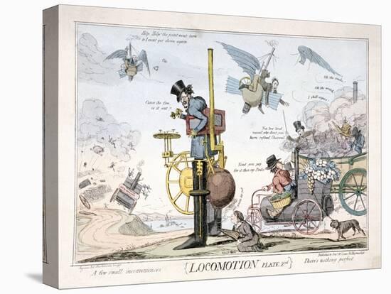 Locomotion, London, C1820-George Cruikshank-Stretched Canvas