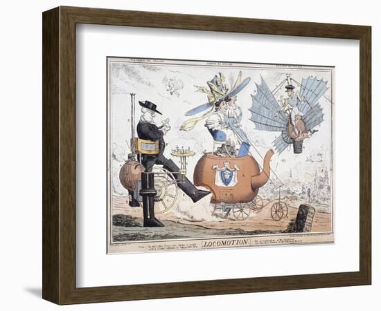 Locomotion, London, C1820-George Cruikshank-Framed Giclee Print