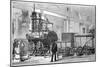 Locomotion, the First Steam Locomotive, at the Railway Jubilee, Darlington, Durham, 19th Century-null-Mounted Giclee Print