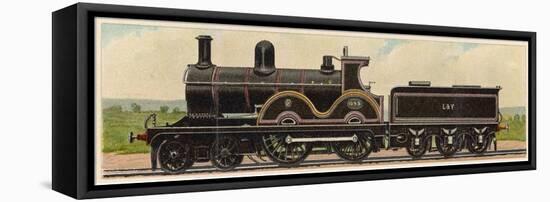 Locomotive 1093 of the Lancashire and Yorkshire Railway-null-Framed Stretched Canvas