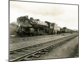 Locomotive 1844, Circa 1926-Asahel Curtis-Mounted Giclee Print