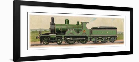 Locomotive 585 of the London and South Western Railway-null-Framed Art Print