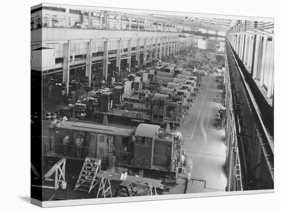 Locomotive Assembly Factory-null-Stretched Canvas
