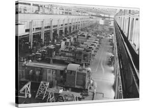 Locomotive Assembly Factory-null-Stretched Canvas