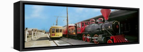 Locomotive at the Chattanooga Choo Choo, Chattanooga, Tennessee, USA-null-Framed Stretched Canvas