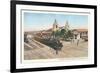 Locomotive at Union Depot, San Diego, California-null-Framed Art Print