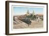 Locomotive at Union Depot, San Diego, California-null-Framed Art Print