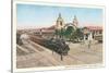 Locomotive at Union Depot, San Diego, California-null-Stretched Canvas