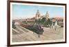 Locomotive at Union Depot, San Diego, California-null-Framed Art Print