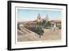 Locomotive at Union Depot, San Diego, California-null-Framed Art Print