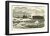 Locomotive Batteries in Action, November 1870-null-Framed Giclee Print