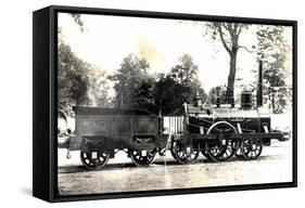 Locomotive Belges, Première, 1835, Cockerill-null-Framed Stretched Canvas