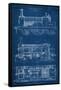 Locomotive Blueprint I-Vision Studio-Framed Stretched Canvas