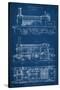 Locomotive Blueprint I-Vision Studio-Stretched Canvas