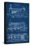 Locomotive Blueprint I-Vision Studio-Stretched Canvas