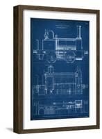 Locomotive Blueprint II-Vision Studio-Framed Art Print