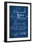 Locomotive Blueprint II-Vision Studio-Framed Art Print