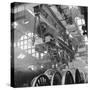 Locomotive Construction in a Large Railway Shed-Heinz Zinram-Stretched Canvas