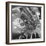 Locomotive Construction in a Large Railway Shed-Heinz Zinram-Framed Photographic Print