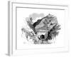 Locomotive Emerging from the Kingwood Tunnel Through the Alleghany Mountains, 1861-null-Framed Giclee Print