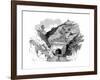 Locomotive Emerging from the Kingwood Tunnel Through the Alleghany Mountains, 1861-null-Framed Giclee Print