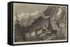 Locomotive Engine, with Horizontal Extra Wheels, for the Mont Cenis Railway-null-Framed Stretched Canvas