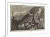 Locomotive Engine, with Horizontal Extra Wheels, for the Mont Cenis Railway-null-Framed Giclee Print