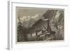 Locomotive Engine, with Horizontal Extra Wheels, for the Mont Cenis Railway-null-Framed Giclee Print