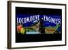 Locomotive Engineer Brand California Grapes-null-Framed Art Print